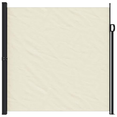 Store latéral extensible crème 200 x 500 cm imperméable pour terrasse - 3
