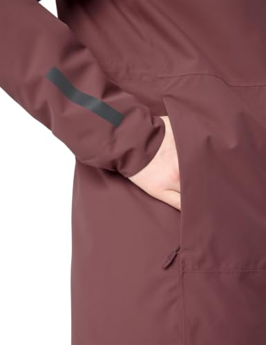 VAUDE Cyclist II gefütterter Parka Damen, wasserdicht, ruby dusk, 36 – Ansicht 5