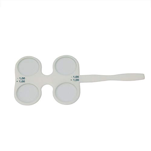 Xlsdlvcnxz 4Pcs Optical Flippers, Optometry Plastic Flip Trial Lens Set,Plastic Confirmation Flipper,Ophthalmic Flipper for Lens Confirmation Test (±0.50, ±1.00, ±1.50, ±2.00)