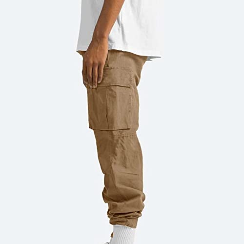 Bidobibo Mens Cargo Pants Casual Outdoor Hiking Work Pants Cotton Athletic Joggers Big and Tall Baggy Sweatpants with Pockets3