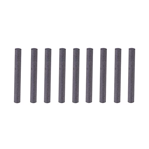 TEHAUX Graphite Rod Carbon Rod Electrode Cylinder Tube Bar Carbon Fiber Rod Carbon Fiber Tube for Study Electrochemical Experiments 10pcs, 8mm Diameter, Black (VZ1531XTICAZD5A307ABI7VJ)