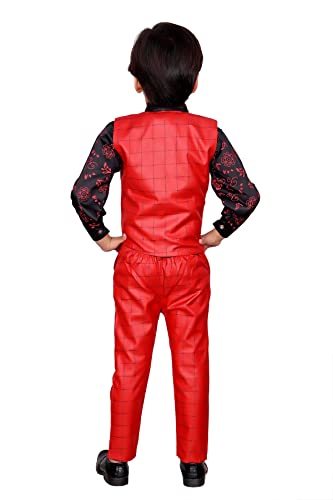 Image of Stylish 3-Piece Waistcoat, Shirt, Trouser and Bow-Tie Suit Set VC003