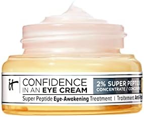 IT Cosmetics Confidence in an Eye Cream - Anti Aging Peptide Eye Cream for Dark Circles & Wrinkles, Lightweight 48HR Hydration, 2% Super Peptide Concentrate, Smooth & Brighten Undereye, All Skin Types
