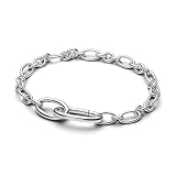 Sterling Silver Oval Link Pulsera