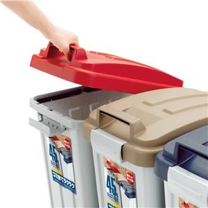 Amazon.co.jp: フタ付きゴミ箱/ダストボックス 【室内・屋外兼用/45L