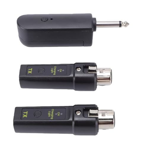 Sistema inalámbrico de micrófono XLR Yunseity, transmisor y receptor inalámbrico 2.4G con baja latencia y largo alcance, para micrófonos dinámicos y de condensador miniatura 6