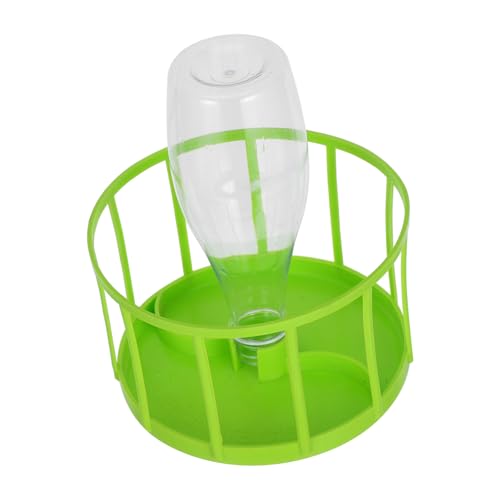 DEARMAMY 爬虫類用自動給水器 給水ボウル フードホルダー グラスグリーン素材 ウミガメ ペット飼育用