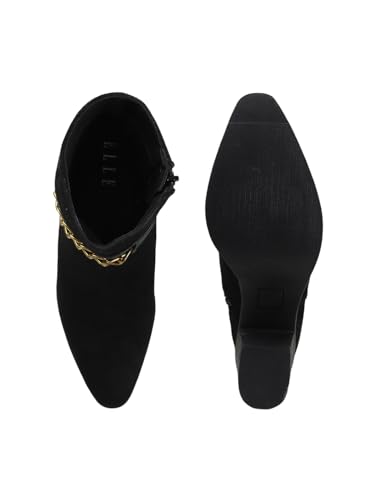 Image of Elle Women Stylish, Trendy, Comfortable Heeled Boot with extra cushion for Office, Party and Casual Use