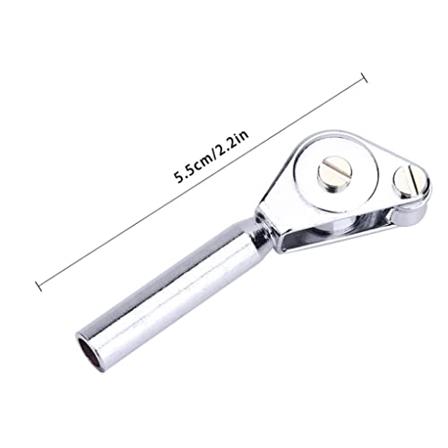 Liummrcy Hengel Roller Gids, Roestvrij Staal Heavy Duty Dubbele Roller Rod Tip Gids, Hengel Roller Tip Gids Vissen Trolling Tackle Roestvrij Staal Zilver voor Zee Boot Vissen (5.5x0.8cm) - Image 4