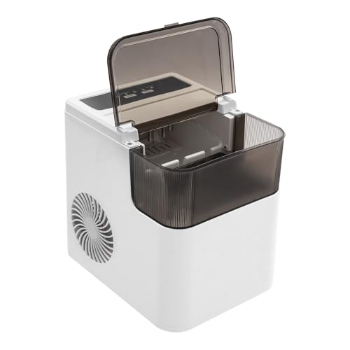 Fabricadora de Hielo Eléctrica de Mostrador 26.46LBS/Día Blanco miniatura 1