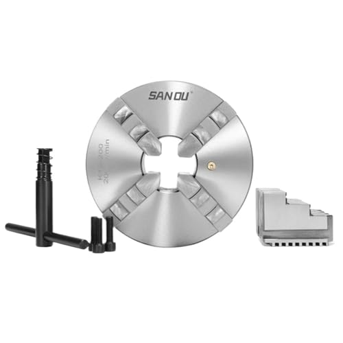 K12-200 four jaw lathe chuck 8'' inch 200mm lathe tool accessory with hardened steel for bench lathe