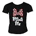 Disney Minnie Me Red Sparkle Polka Dot Bow T-Shirt for Daughters (Girl's, Extra Small)
