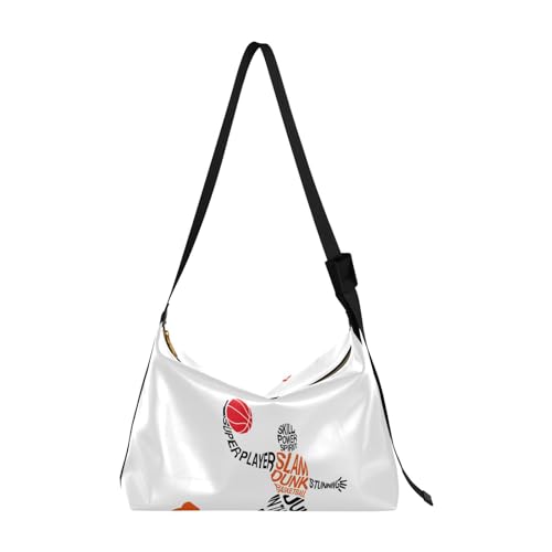 Bolso lateral cruzado para niñas, impermeable, para hombre, bolso cruzado, lindo bolso de baloncesto, jugador de baloncesto, salto de aire, Varios colores, 1 size