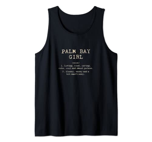 Palm Bay Girl Definición Florida Ciudad natal FL Estado nacional Camiseta sin Mangas