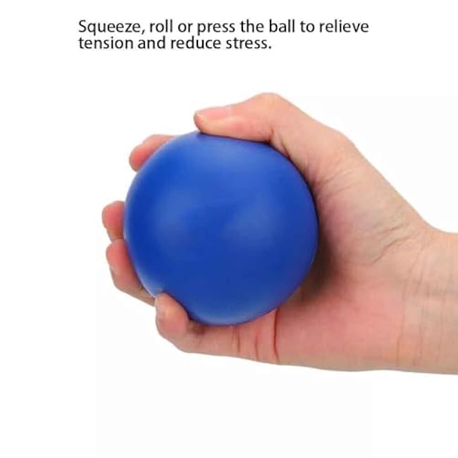 1Pcs Blue Finger Exerciser Ball Resistance Stress Relief Gel Balls Finger Strengthening Grip Wrist Exercise Muscles Arthritis Training Grip forTraining