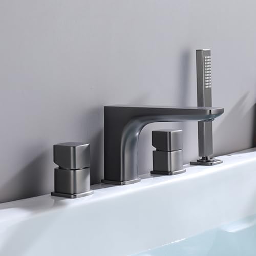 Mitigeur bain-douche 4 trous chaud froid en laiton pour robinetterie de baignoire sur gorge