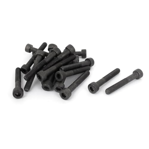 Vis tête hexagonale M5 35mm demi-filetage pour réparation mécanique de vélo et moto