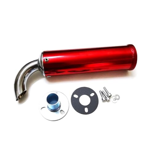Silencieux d'échappement moto 60x200mm optimisant les gaz 2T