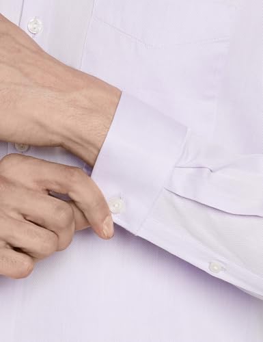Image of Peter England Men's Classic Textured Slim Fit Full Sleeve Shirt | Wonder Fabric | Cotton Rich | Premium Dobby