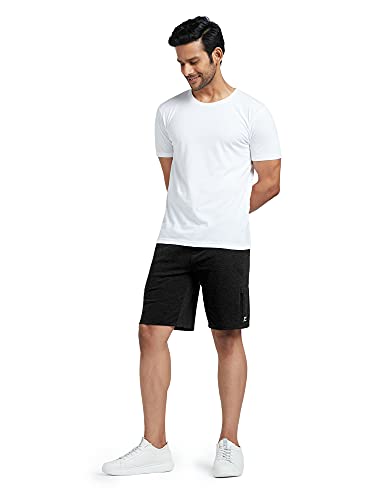 Image of XYXX Men's Hype Cotton Regular Fit Solid Shorts with Side Pockets and No Marks Waistband (Pack of 2)