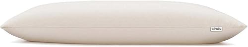 Hullo Almohada de trigo sarraceno tamaño King de 20 x 36 pulgadas, comodidad orgánica con loft ajustable para personas que duermen de lado y de