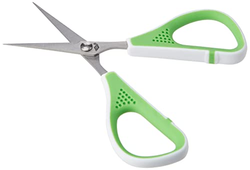 WEDO 975411 Silhouettenschere Comfortline 11, 4 cm, Spezialschliff rostfreier Edelstahl, Softgriff, apfelgrün/weiß