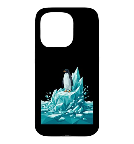 Low Poly Penguin Iceberg Geometric Arctic Graphic �X�}�z�P�[�X iPhone 15 Pro �p