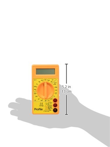 Profile 191000001 Digital Multimeter showing its dimensions