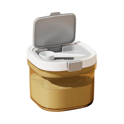 ポータブルベビーディスペンサー ? トラベルフォーミュラディスペンサー、ミルクパウダーボックス|冷蔵庫収納、積み重ね可能な密閉容器、授乳用スクープホルダー付き、デイケア密封式フォーミュラストレージ