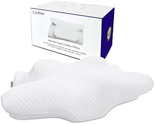 Ceither Soothing Cervical Pillow Memory Foam Ergonomic Contour For Neck And Shoulder Pain Relief With Cooling Cover Breathable Anti-mite Pillow For Side Back Stomach Sleepers Odorless Eco-Friendly