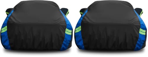 Image of Avecrew Car Cover Waterproof All Weather for Automobiles, Outdoor Heavy Duty Full Exterior Covers for Sedan(194 inch-208 inch) (Pack of 2)
