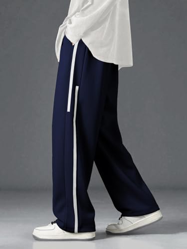 GRECIILOOKS Korean Style Track Pants for Men – Loose Fit Lycra Cargo Joggers | Trendy Gym & Streetwear Bottoms with Utility Pockets (Available in Plus Size and Combo Pack of 2)