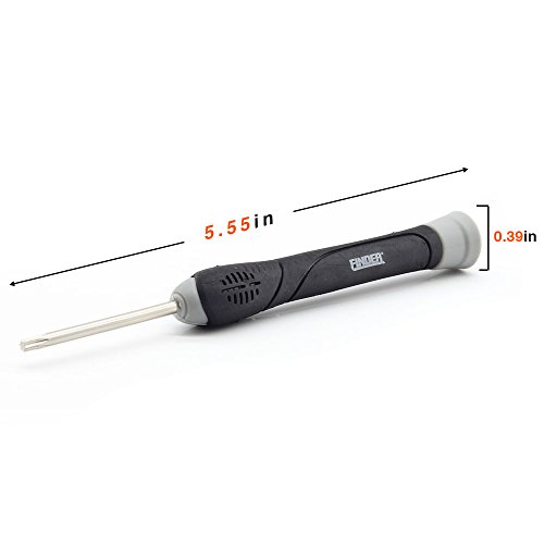 Finder 12 in 1 Precision Torx Screwdriver Set with T6 T7 T8 T9 T10 Star Philip Slotted Magnetic Screwdrivers for Phone/Mac/Computer/Watch Repairing Industrial Level Chrome Vanadium Steel