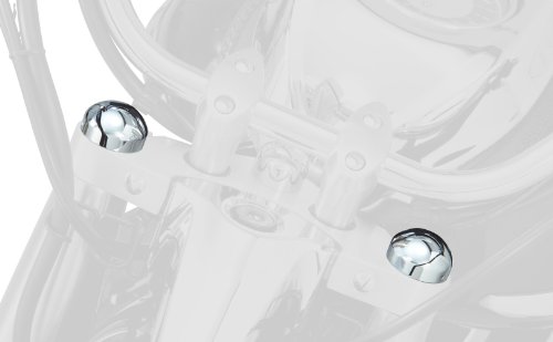 Fork Cap Cover Show Chrome 53-435 con acabado resistente a la corrosión