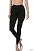 Zenana Outfitters JKC USA Selected Premium Cotton Full Length Solid Color Leggings OP-1851,Medium,Black