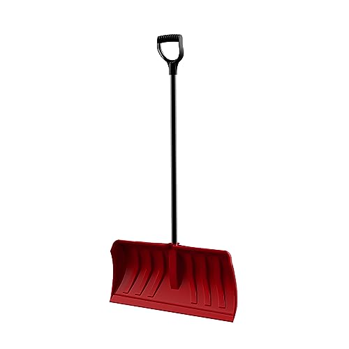 ERA Premium-Series 28-Inch XL Snow Pusher with Plastic-Edged High-Density Polyethylene Blade