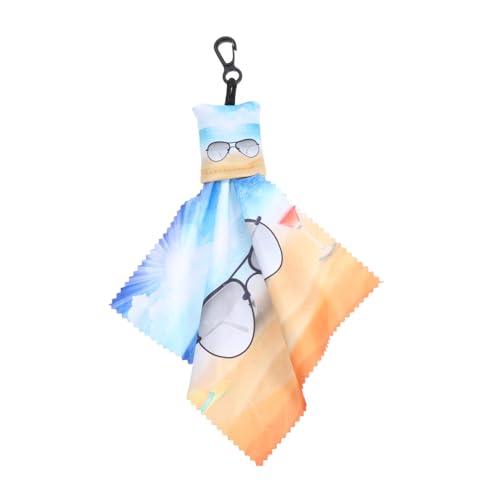 WRITWAA llavero gafas de tela limpiador óptico bolsa de gafas de sol antivaho para lentes kit de limpieza de gafas limpiador de gafas anteojos paños de limpieza tela de fibra