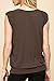 LL WT1054 Womens Solid Short Sleeve Sweetheart Top L Brown