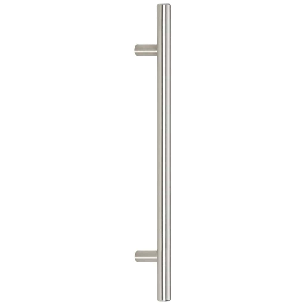 Tiradores para muebles, juego de 5 unidades, color plateado, 192 mm, acero inoxidable, en forma de T, para cocina, baño, salón, pasillo, armario, moderno