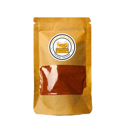 Pimienta de cayena molida - especia picante con una nota afrutada | 100% pura, sin aditivos | Perfecta para carnes, guisos, salsas y currys | Sabor intenso