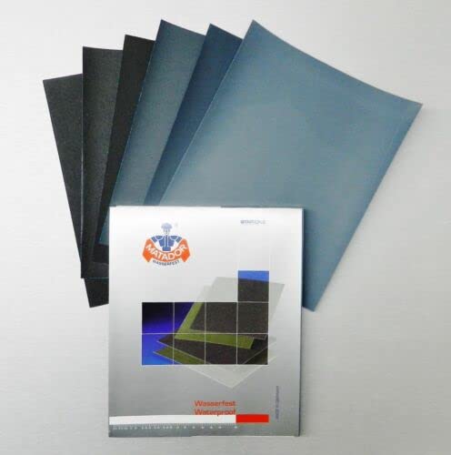 Matador Abrasive Wet or Dry Sandpaper 10 Sheet 7000 Grit 9"x11" S/C Made in Germany