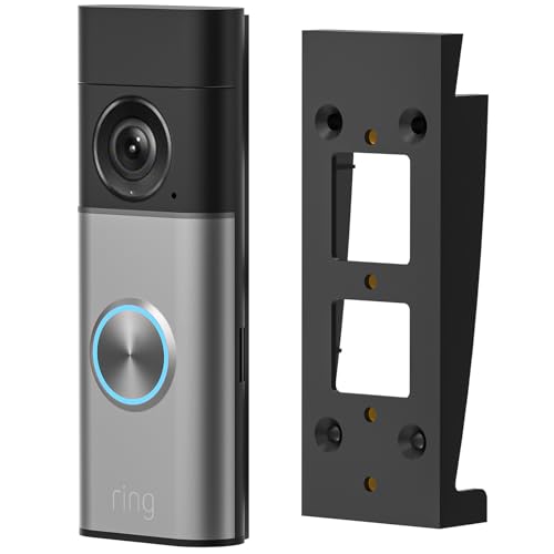 Ring Vinyl Siding Mount for Ring Wired Doorbell Pro/Plus(2025 Release)/Ring Video Wired Doorbell (2021 Release), Adjustable Angle Doorbell Wedge Corner Mounting Bracket Kit, for 4" Standard Siding