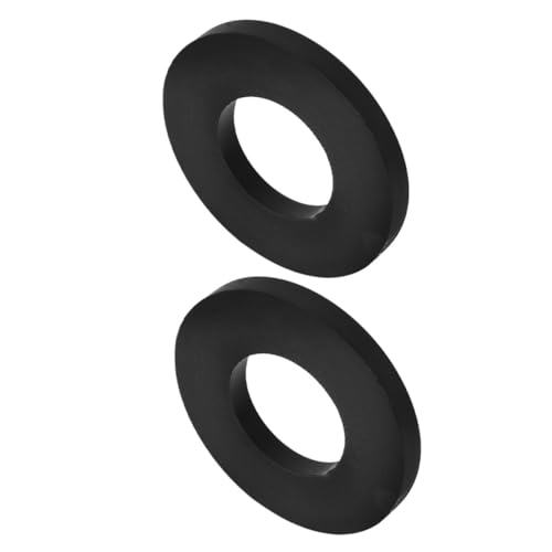 ibasenice 2 Piezas de Anillo de Amortiguación Automático de Goma Negra, Junta de Amortiguador para Torre Superior, Almohadilla de Absorción de Impactos para Vehículos, Repuesto