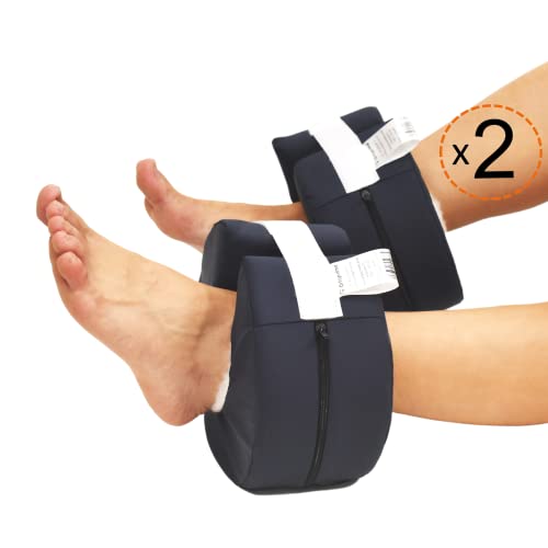 OrtoPrime PACK 2 Taloneras Antiescaras Redondas Impermeables - Protector Talones Antiescaras Ajustable al Usuario - Patucos Antiescaras Ergonómicos - Talonera ortopédica para Codo y Pies