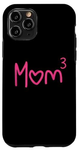 Mom Of Three Kids 3 Mother Day Third �V���� �Ԃ���� �}�} �}�} �X�}�z�P�[�X iPhone 11 Pro �p