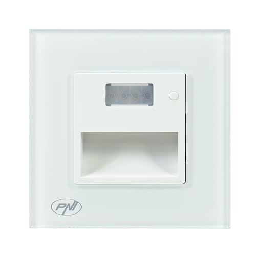 PNI WL100 LED lamp for Staircase Lighting recessed mounting, with Motion Sensor, Light Sensor, Adjustable Light Color