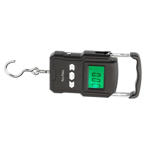 Digital Luggage Scale Hanging Weigher 75kg Portable LCD Display Handheld