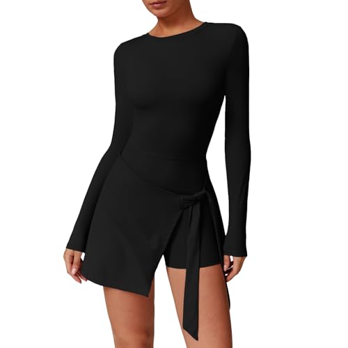 Women’s Tennis Dress with Built-in Shorts – Athletic Golf Dress Activewear for Sports & Casual Wear