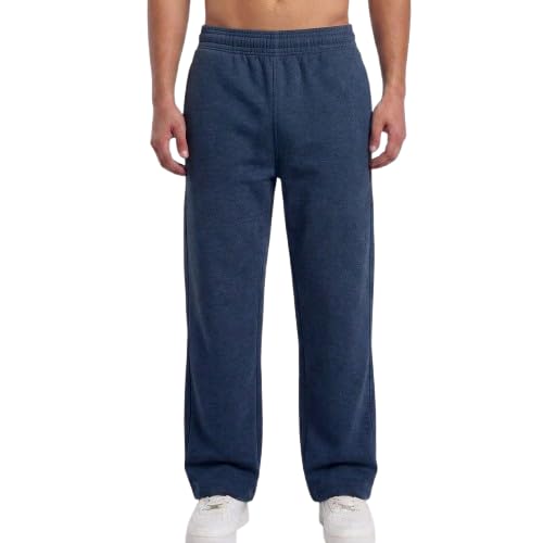 Image of MARK LOUIIS Men's Baggy Trackpants | Regular Fit Cotton Sweatpants with Drawstring Waist & Side Zipper Pockets | Oversized Casual Track Pants for Gym