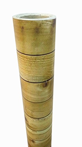 Elton Pine Wood Grain Pallet Design (Matte-Finish) Adhesive Decorative 3M Vinyl Shelf Liner 24 X 48 Inches